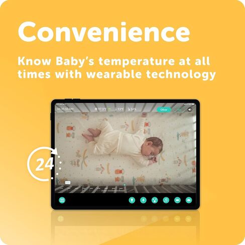 CuboAi Smart Temp | Medical-Grade Thermal Sensor to Continuously Monitor Baby’s Temperature | Wearable Axillary Thermometer for Real-Time Tracking | Must be Paired with CuboAi Plus Smart Baby Monitor in Kuwait