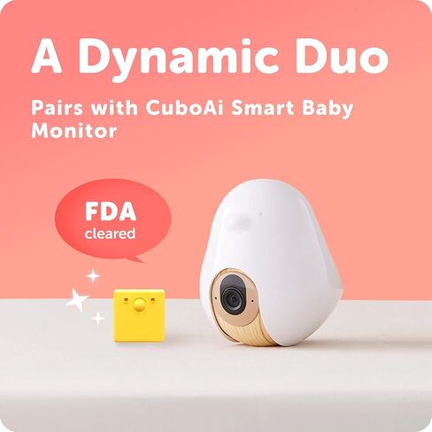 CuboAi Smart Temp | Medical-Grade Thermal Sensor to Continuously Monitor Baby’s Temperature | Wearable Axillary Thermometer for Real-Time Tracking | Must be Paired with CuboAi Plus Smart Baby Monitor in Kuwait