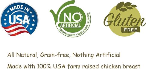 أمريكان باوز - حلوى متشنجة بالدجاج الطبيعي للكلاب، مصنوعة في الولايات المتحدة الأمريكية - مكافآت متشنجة لذيذة وصحية للكلاب من الدجاج المستورد من الولايات المتحدة الأمريكية فقط (2 رطل) in Kuwait