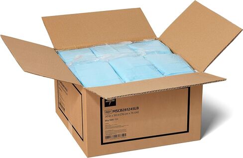 Medline Light Absorbency Disposable Underpads, Fluff Core, 30" x 30'', 150 Count,Blue in Saudi Arabia