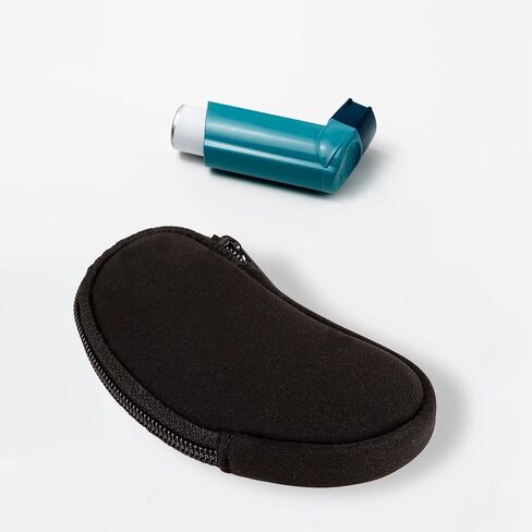 اف اس يو اتش اتش اي اي دي حامل جهاز استنشاق الربو محمول للسفر، شنطة صغيرة خفيفة الوزن من النيوبرين لجهاز الاستنشاق على شكل حرف L، جهاز الاستنشاق غير متضمن in Kuwait