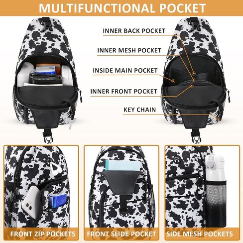 حقائب Tuwubi Crossbody للنساء العصرية، حقيبة حبال للرجال مع كتف قابل للتعديل، حقيبة ظهر أساسية للسفر للسفر in Saudi Arabia