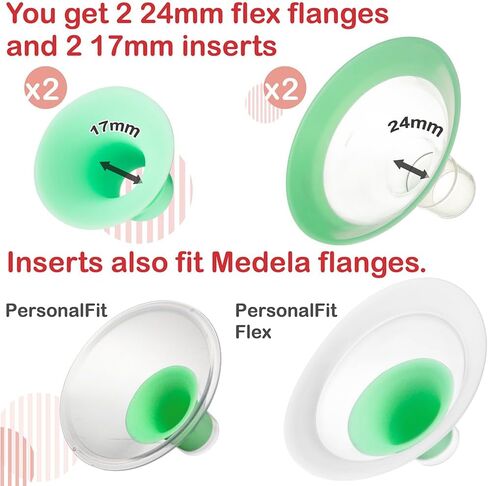 Nenesupply 17mm Flange Breastshield Compatible with Lansinoh Pump Parts and Breastpumps. Replacement to Lansinoh Flange 17mm Breastshield. Work with SignaturePro SmartPump Manual in Saudi Arabia