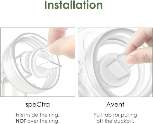 Maymom 2nd Generation Pump Valves with Pull Tab for Spectra S1, S2 and 9 Pumps and Compatible with Avent Comfort Electric Breast Pump; (4 pc) in Saudi Arabia