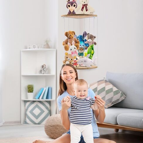 aipudi تخزين الحيوانات المحشوة، تخزين ألعاب الزاوية، تخزين الألعاب الخشبية لغرفة نوم الأطفال، غرفة لعب الأطفال الصغار، تخزين الألعاب الناعمة، تخزين الألعاب القطيفة، منظم القطيفة الخشبية in Kuwait