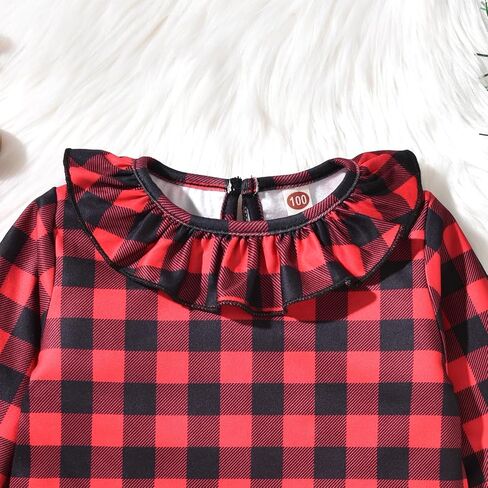 Aalizzwell Toddler Girl Christmas Clothes Xmas Dress Outfit in Kuwait