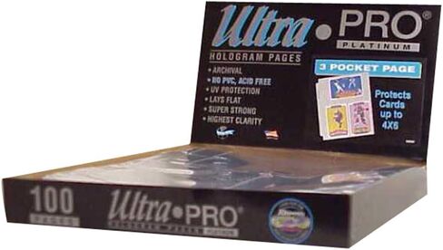 Ultra Pro 3-Pocket Platinum Page for 4" X 6" Photos 100 ct., white in Saudi Arabia
