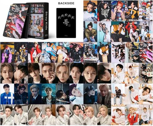 Stray Kids 5-STAR 2023 بطاقات صور لومو 55 قطعة مجموعة بطاقات تهنئة صغيرة للأطفال الضالة Kpop Merch in Kuwait