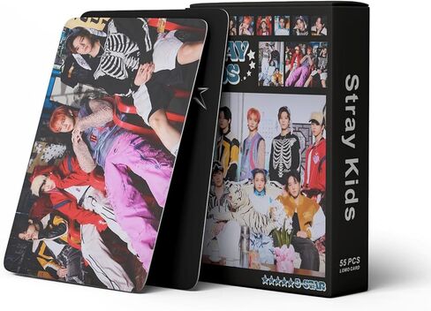 Stray Kids 5-STAR 2023 بطاقات صور لومو 55 قطعة مجموعة بطاقات تهنئة صغيرة للأطفال الضالة Kpop Merch in Kuwait
