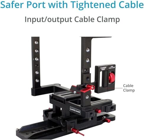 طقم قفص كاميرا CAMTREE Hunt Grand DSLR لسوني A7S/A7S2/A7SII/A7R/A7RII/Canon Mark IV. مع صندوق غير لامع، تركيز متبع، دعم قضيب 15 مم ولوحة حامل ثلاثي القوائم. مريح وآمن (CH-Grnd-CKIT) in Kuwait