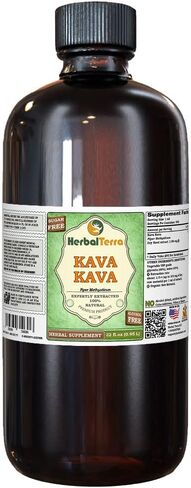 Kava Kava (Piper Methysticum) Tincture, Dried Root Liquid Extract 2 oz in Saudi Arabia