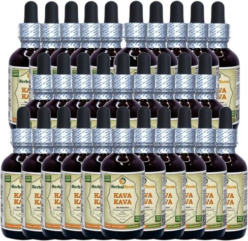 Kava Kava (Piper Methysticum) Tincture, Dried Root Liquid Extract 2 oz in Saudi Arabia