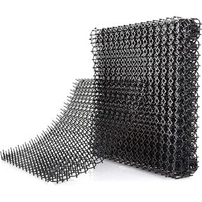 Homarden Cat Scat Mat 10 Piece Set - 16 x 13 in - Cat Indoor/Outdoor Deterrent Pad - Dog and Cat Spike Mat Anti-dig for Garden - Cat Anti-Scratch Mat with 1 Inch Plastic Spikes - Cat Barrier Solution