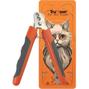 Trumoon Cat Nail Cutter with Two Holes of Different Sizes(2mm&3mm) - Cat Nail Clipper Suitable for Cats or Other Small Animals at Different Growth Stages