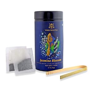 Vann Mantra Herbal Jasmine Green Tea Jasmine Blossom Aromatic Green Tea Bags -25 Tea Bags, 37.5 grams, Non Gmo in Saudi Arabia