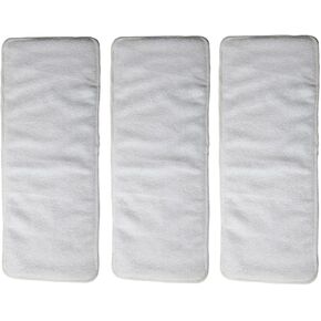 2 to 7 Years Old Cloth Diaper Nappy Pocket Reusable Washable Junior Big Baby Kids Toddler (10 Polyester Inserts)
