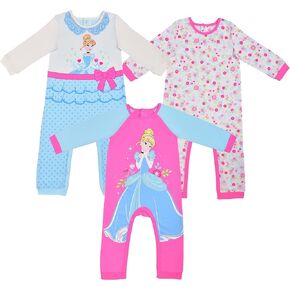 Disney Baby Girls' 3 Pack Coveralls Of Cinderella in Kuwait