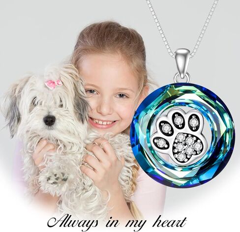 بوبكيمي قلادة لمحبي الكلاب والقطط والحيوانات الاليفة، قلادة من الفضة الاسترلينية عيار 925 من الفضة الاسترلينية عيار 925 لمحبي الكلاب والقطط، مجوهرات لمحبي الكلاب والقطط والحيوانات الاليفة، قلادة in Kuwait