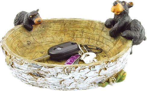 وعاء دب أسود من الراتنج مزخرف من ويلكور، 20.32 سم in Kuwait