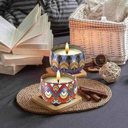 شموع معطرة 8 عبوات، شموع معطرة للمنزل، شموع معطرة بالصويا للمنزل، مجموعة هدايا شموع عطرية لعيد الميلاد وعيد الميلاد وعيد الأم وعيد الحب والمزيد in Kuwait