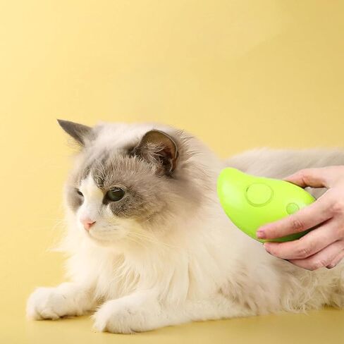 3 in1 Cat Steam Brush, Cat Steamer Brush for Massage, Rechargeable Cat Slicker Brush,Eliminate Flying Hair and Tangled Hair Cat Hair Brush for Removing Tangled and Loosse Hair in Kuwait