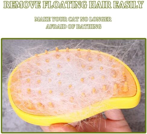 3 in1 Cat Steam Brush, Cat Steamer Brush for Massage, Rechargeable Cat Slicker Brush,Eliminate Flying Hair and Tangled Hair Cat Hair Brush for Removing Tangled and Loosse Hair in Kuwait