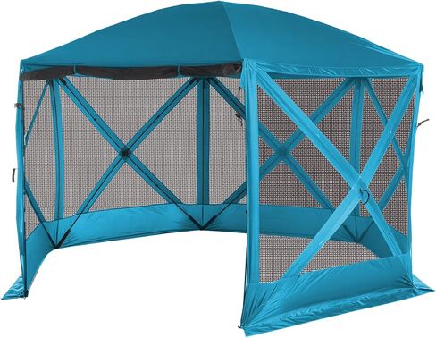 WFS 11'x10' Hub Screen House for Camping, Beach or Picnic and More, Blue (GZ-HUB-22) in Kuwait