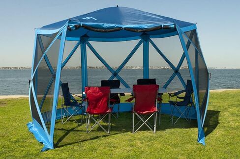 WFS 11'x10' Hub Screen House for Camping, Beach or Picnic and More, Blue (GZ-HUB-22) in Kuwait