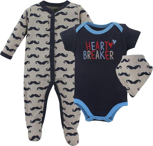 Luvable Friends Baby Sleep and Play, Bodysuit and Bib in Saudi Arabia
