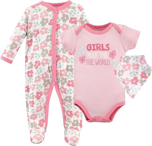 Luvable Friends Baby Sleep and Play, Bodysuit and Bib in Saudi Arabia
