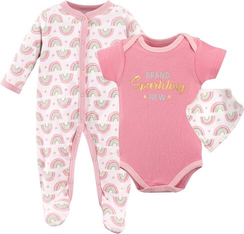 Luvable Friends Baby Sleep and Play, Bodysuit and Bib in Saudi Arabia
