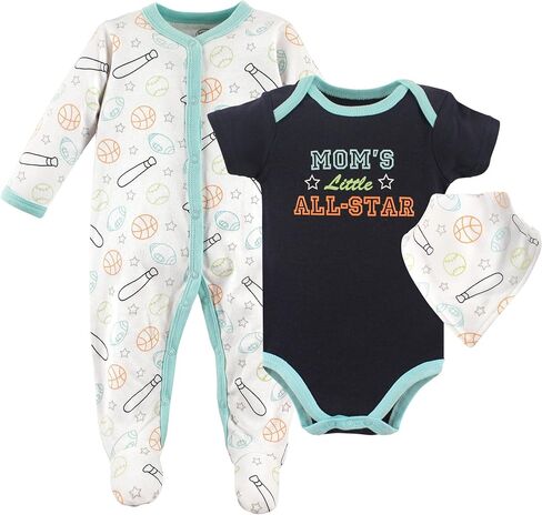 Luvable Friends Baby Sleep and Play, Bodysuit and Bib in Saudi Arabia