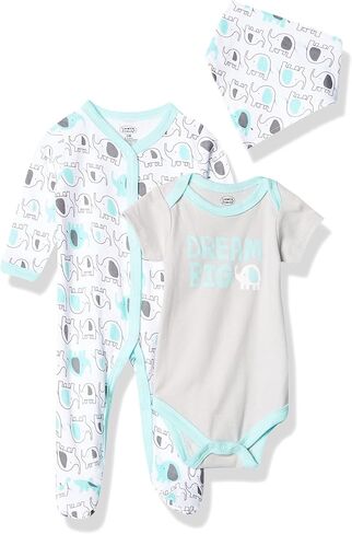 Luvable Friends Baby Sleep and Play, Bodysuit and Bib in Saudi Arabia
