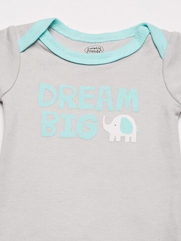 Luvable Friends Baby Sleep and Play, Bodysuit and Bib in Saudi Arabia
