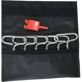 THUNDERBAY 6 or 9 Piece Ice Anchor Kit for Winter Outdoor Camping&Fishing