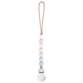 Ryan & Rose Pacifier Clip Georgia - Silicone Pacifier Clip with Nylon Cord baby boy baby girl binky paci clip baby pacifier holder binkie clip binky clips newborn baby care baby pacifier clip (Beau)