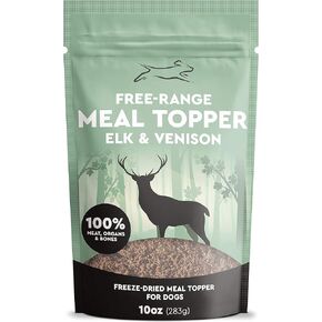 EBPP طعام الكلاب ذو النطاق الحر 10 أونصة - طعام الكلاب الخام المجفف بالتجميد - إضافات طعام الكلاب من الأيائل ولحم الغزال - صنع في الولايات المتحدة الأمريكية in Kuwait