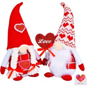 عيد الحب التماثيل القطيفة للزينة المنزل الجدول الحلي الاسكندنافية Tomte Elf جنوم هدايا عيد الحب لديكورات عيد الحب in Kuwait