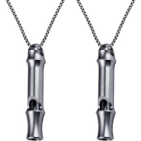 صفارة طوارئ من فروتين، صفارات نجاة من التيتانيوم 120 ديسيبل مع سلسلة مفاتيح بحبل قصير للمشي لمسافات طويلة والتخييم والصيد وركوب القوارب وتدريب الكلاب، قلادة صفارة صغيرة لإنقاذ الحياة in Kuwait