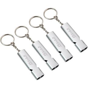 Double-Tube Whistle Aluminum Alloy Survival Whistle for Outdoor Needs Sports Referee Emergency in Kuwait