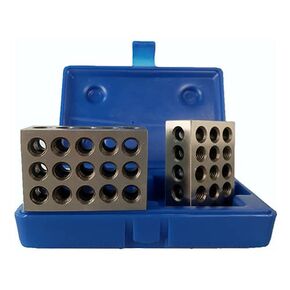 الكل صناعي 55502 | 1-2-3 كتل مع علبة 23 فتحة فائقة الدقة وتسامح 0.0001 بوصة in Kuwait