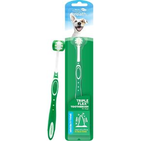 TropiClean Fresh Breath TripleFlex Dog Toothbrush, Small/Medium Dogs in Saudi Arabia