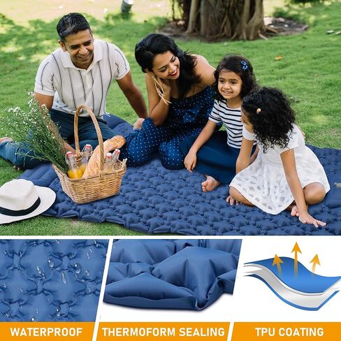 Ultralight Sleeping Pad for Camping, Backpacking, Hiking & Traveling - Compact Air Mattress Ideal for Outdoor Activities | Must Have Camping Accessories |Inflatable Mattress Sleeping pad for Camping in Kuwait