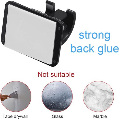 Spring Tension Curtain Rod Black Extendable Tension Curtain Rod Adjustable Tension Rod with Self Adhesive Hook Curtain Rods for Windows 15.7 to 27.5 Inch, Closet, Wardrobe, Bookshelf (4 pieces) in Saudi Arabia