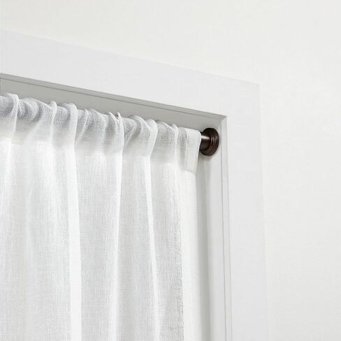 Exclusive Home Tension Rod, Black, Adjustable 24"-40" in Kuwait