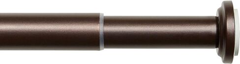 Exclusive Home Tension Rod, Black, Adjustable 24"-40" in Kuwait
