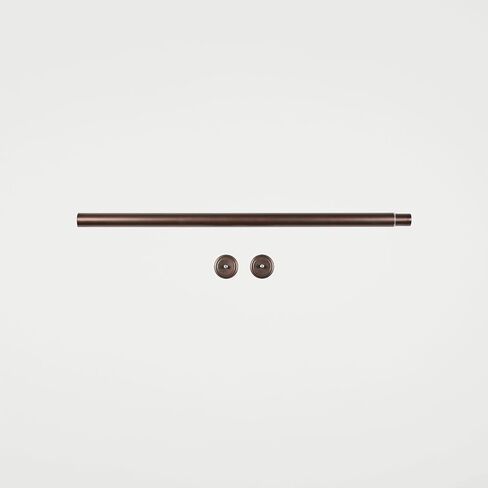 Exclusive Home Tension Rod, Black, Adjustable 24"-40" in Kuwait