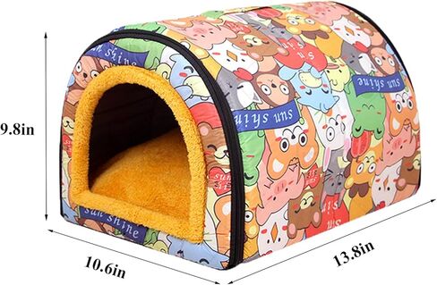 Grddaef Extra Large Guinea Pig Bed, Small Animal Warm Fleece Houses and Hideouts Hamster Sleeping Cave for Rabbit Bunny Hedgehog Chinchilla Ferrets in Kuwait