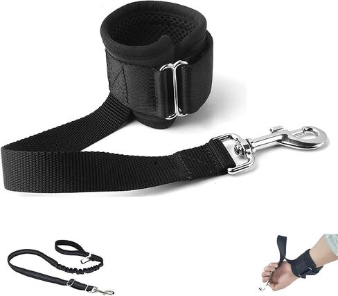 Wrist Band Strap Dog Leash-Hands Free Wrist Strap for Dog Leash, Comfortable Wrist Band add to Any Existing Dog Leash, A Retractable Dog Seatbelt Leash for Car Send as Backup in Kuwait