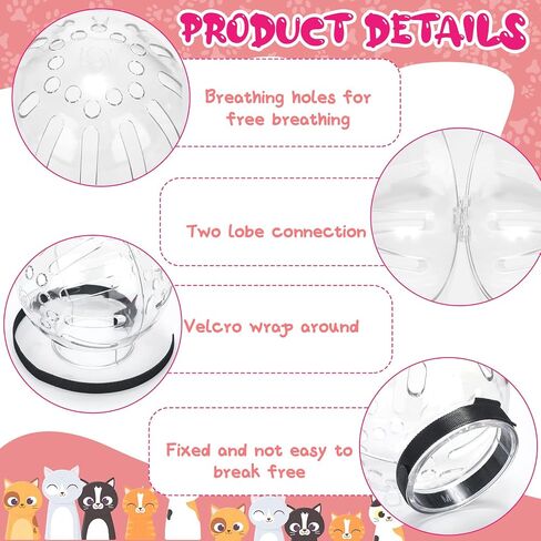 Therwen 8 Pcs Cat Bathing Bag Set Adjustable Pet Shower Net Bag Cat Helmet for Grooming Breathable Cat Muzzle Boots Paw Covers Nail Clipper Nail File Tick Tool Massage Brush Comb Pet Trimming Cleaning in Saudi Arabia